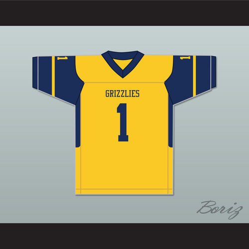 Breece Hall 1 Wichita Northwest High School Grizzlies Yellow Gold Football Jersey 1