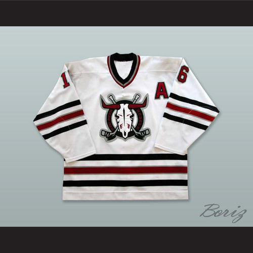 Brennen Wray 16 Deer Rebels White Hockey Jersey