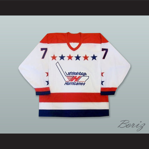 Brent Seabrook 7 Lethbridge Hurricanes White Hockey Jersey