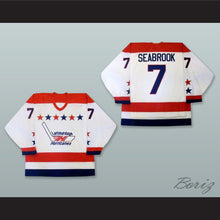 Load image into Gallery viewer, Brent Seabrook 7 Lethbridge Hurricanes White Hockey Jersey