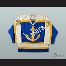 Load image into Gallery viewer, Brett Barnett 20 Lakers Blue Hockey Jersey