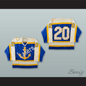 Brett Barnett 20 Lakers Blue Hockey Jersey