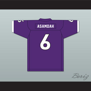 Brian Asamoah 6 St. Francis DeSales High School Stallions Purple Football Jersey 2