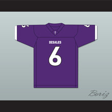 Load image into Gallery viewer, Brian Asamoah 6 St. Francis DeSales High School Stallions Purple Football Jersey 1