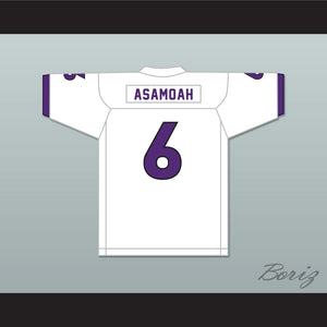 Brian Asamoah 6 St. Francis DeSales High School Stallions White Football Jersey 2