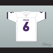Load image into Gallery viewer, Brian Asamoah 6 St. Francis DeSales High School Stallions White Football Jersey 1