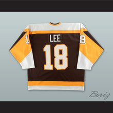 Load image into Gallery viewer, Brian Lee 18 Binghamton Broome Dusters Brown Hockey Jersey