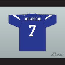 Load image into Gallery viewer, Brian Richardson 7 Liberty Christian School Warriors Blue Football Jersey