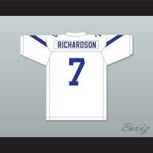 Load image into Gallery viewer, Brian Richardson 7 Liberty Christian School Warriors White Football Jersey