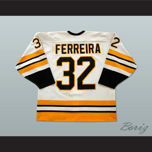 Brian Ferreira 32 Maine Mariners White Hockey Jersey