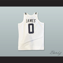 Load image into Gallery viewer, Bronny James 0 Sierra Canyon High School Trailblazers White Basketball Jersey