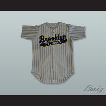 Load image into Gallery viewer, Brooklyn Cyclones Gray Pinstriped Baseball Jersey