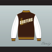 Load image into Gallery viewer, Broome Dusters Brown and White Varsity Letterman Jacket-Style Sweatshirt 1