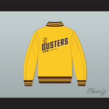 Load image into Gallery viewer, Broome Dusters Yellow Varsity Letterman Jacket-Style Sweatshirt 1