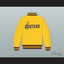 Load image into Gallery viewer, Broome Dusters Yellow Varsity Letterman Jacket-Style Sweatshirt 2