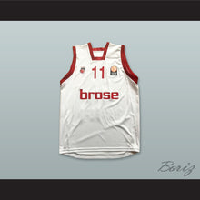 Load image into Gallery viewer, Brose Bamberg Germany 11 White Basketball Jersey
