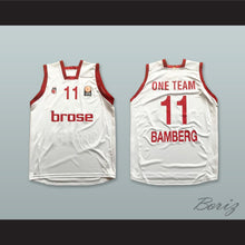 Load image into Gallery viewer, Brose Bamberg Germany 11 White Basketball Jersey