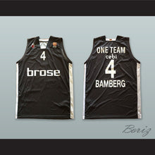 Load image into Gallery viewer, Brose Bamberg Germany 4 Black Basketball Jersey