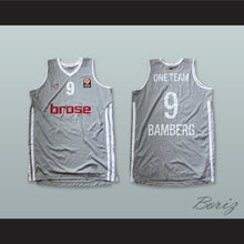 Load image into Gallery viewer, Brose Bamberg Germany 9 Gray Basketball Jersey