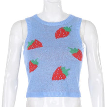 Load image into Gallery viewer, Brown Argyle Vintage Y2K Cropped Sweater Vest Autumn Sleeveless Knit Pullover Preppy Style Casual Plaid Knitwear 90s