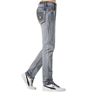 Bruce&Shark 2021 New Summer Men Jeans Thin Stretch Cotton Straight Casual  Fashion Denim Jeans Cowboys men's Jeans Top Washed