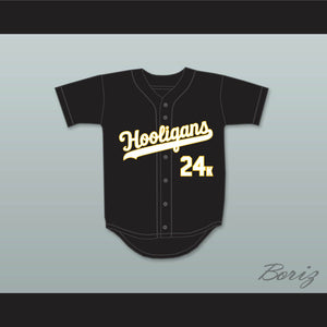 Mars 24K Hooligans Black Baseball Jersey