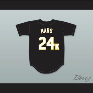 Mars 24K Hooligans Black Baseball Jersey