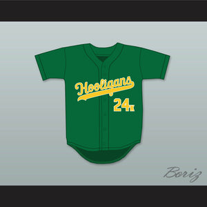 Mars 24K Hooligans Green Baseball Jersey