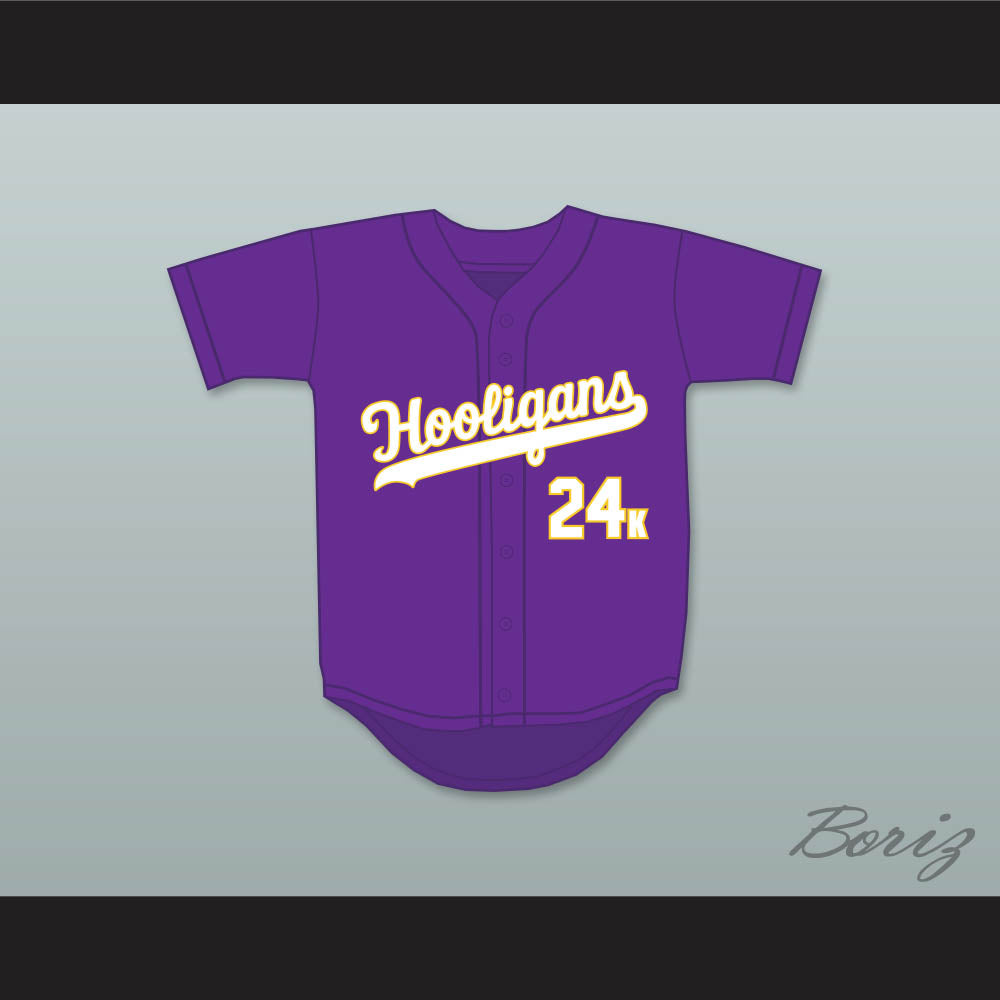 Mars 24K Hooligans Purple Baseball Jersey