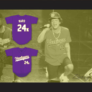 Mars 24K Hooligans Purple Baseball Jersey