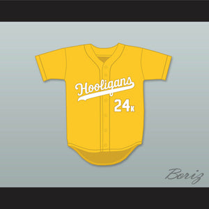 Mars 24K Hooligans Yellow Baseball Jersey