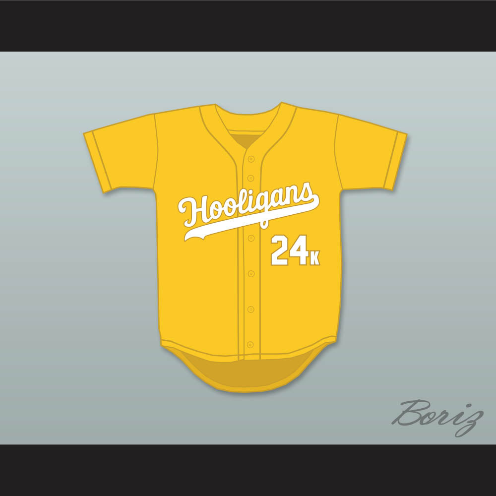 Mars 24K Hooligans Yellow Baseball Jersey