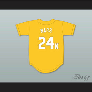 Mars 24K Hooligans Yellow Baseball Jersey