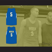 Load image into Gallery viewer, Bryce McGowens 5 Wren High School Hurricanes Blue Basketball Jersey 1