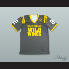 Load image into Gallery viewer, Buffalo Wild Wings 82 Gray Football Jersey