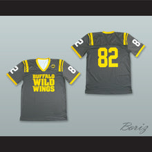 Load image into Gallery viewer, Buffalo Wild Wings 82 Gray Football Jersey