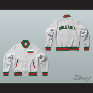 Bulgaria Varsity Letterman Jacket-Style Sweatshirt