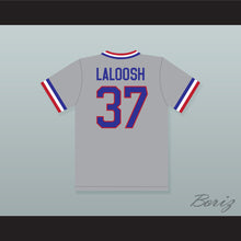 Load image into Gallery viewer, Ebby Calvin &#39;Nuke&#39; LaLoosh 37 Bull Durham Gray Baseball Jersey