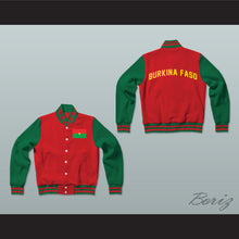 Load image into Gallery viewer, Burkina Faso Varsity Letterman Jacket-Style Sweatshirt