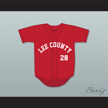 Load image into Gallery viewer, Buster Posey 28 Lee County High School Trojans Red Baseball Jersey 1