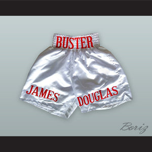 James 'Buster' Douglas White Boxing Shorts