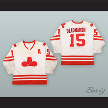 Load image into Gallery viewer, Butch Deadmarsh 15 Calgary Cowboys White Hockey Jersey