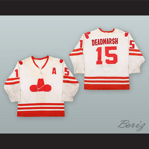 Butch Deadmarsh 15 Calgary Cowboys White Hockey Jersey