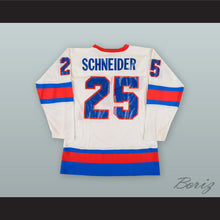 Load image into Gallery viewer, Buzz Schneider 25 USA National Team White Hockey Jersey