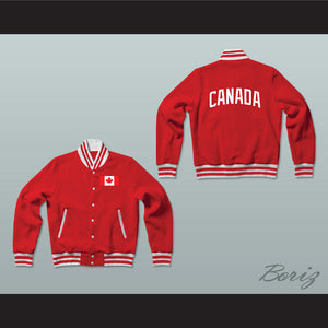 Canada Varsity Letterman Jacket-Style Sweatshirt