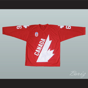 Mario Lemieux 66 Canada Cup Red Hockey Jersey