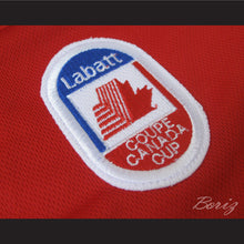 Load image into Gallery viewer, Mario Lemieux 66 Canada Cup Red Hockey Jersey