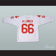 Load image into Gallery viewer, Mario Lemieux 66 Canada Cup White Hockey Jersey