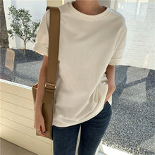 Load image into Gallery viewer, CBAFU 6 colors women T-shirts short sleeve casual loose bottoming solid female basic tops ladies tee shirt summer new P849