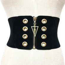 Load image into Gallery viewer, CHICEVER Knitted Elasticity Waist Female Belts For Women Cummerbund Good Quality Corset Bodycon Slim Wide Belt Fashion 2020